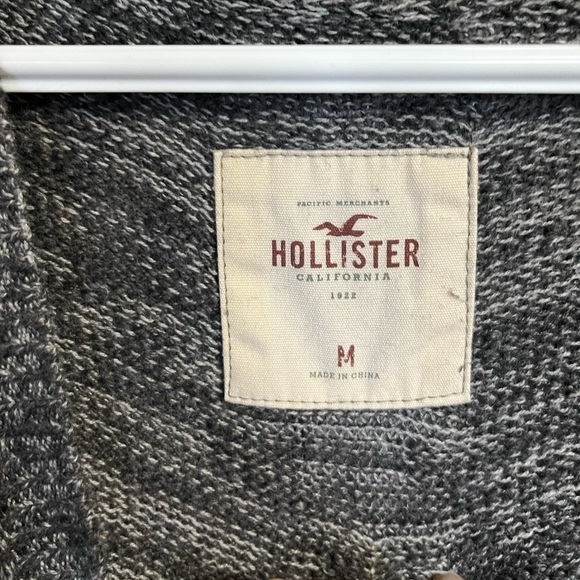 Hollister Fair Isle Button Front Long Cardigan - Size M - Picture 9 of 11